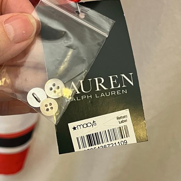 Lauren Ralph Lauren NEW Red Satin Paisley Midi Dress Size 2 Button Neckline - Picture 8 of 12